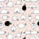 Printed Wincy Col. 111 Sheep Pink (Min: 10mtrs)